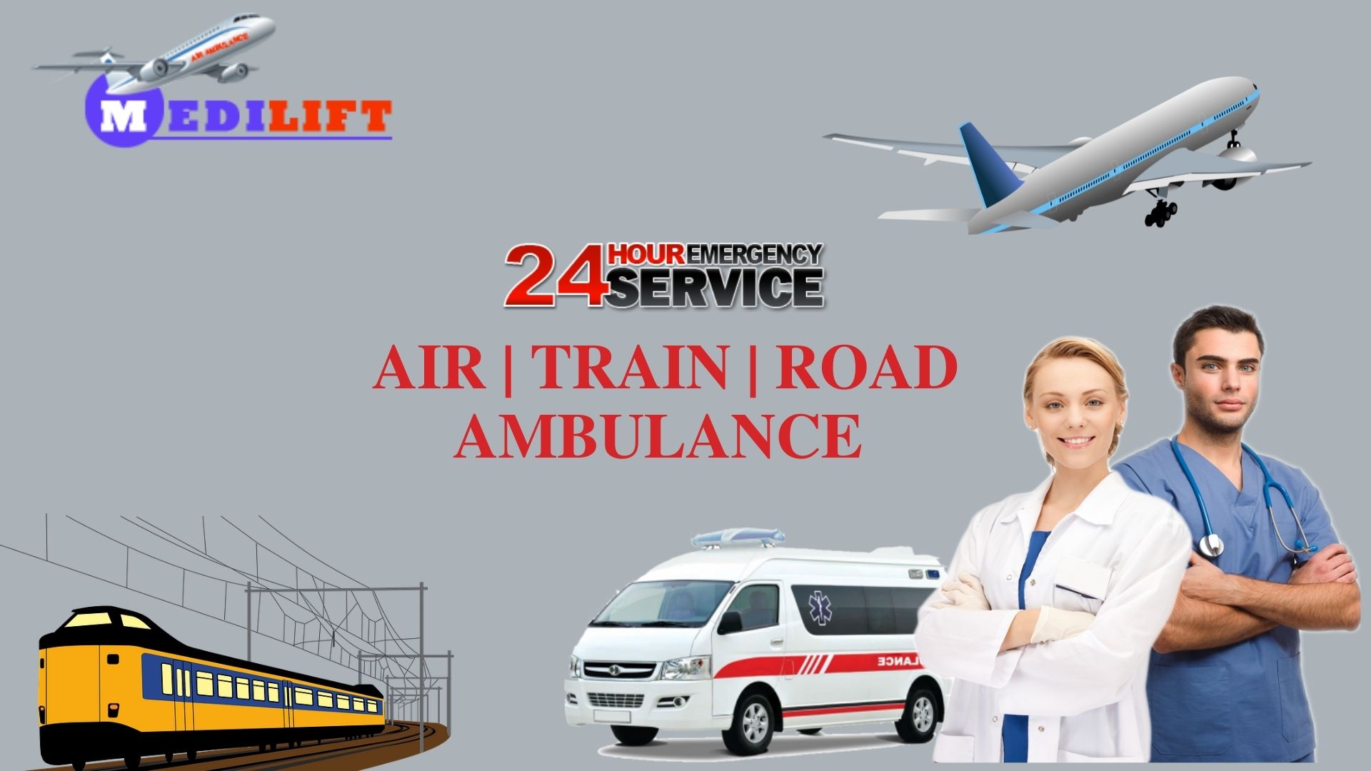 Take the Benefit of ICU Train Ambulance in Ranchi by Medilift - photo