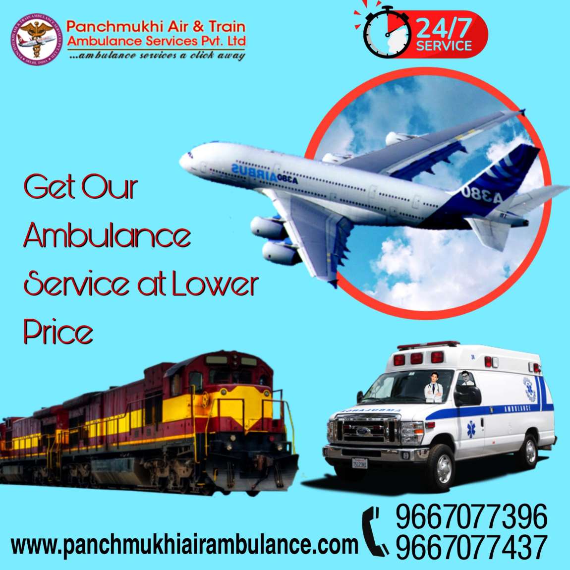 Pick Panchmukhi Air Ambulance Services in Delhi with Medical Professionals - photo