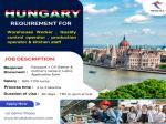 Job Opportunities in Hungary: Warehouse, Production and Kitchen Staff - Services advertisement in Ahmedabad