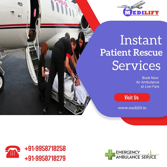 Avail Superb CCU Air Ambulance in Mumbai for Patient Shifting - photo
