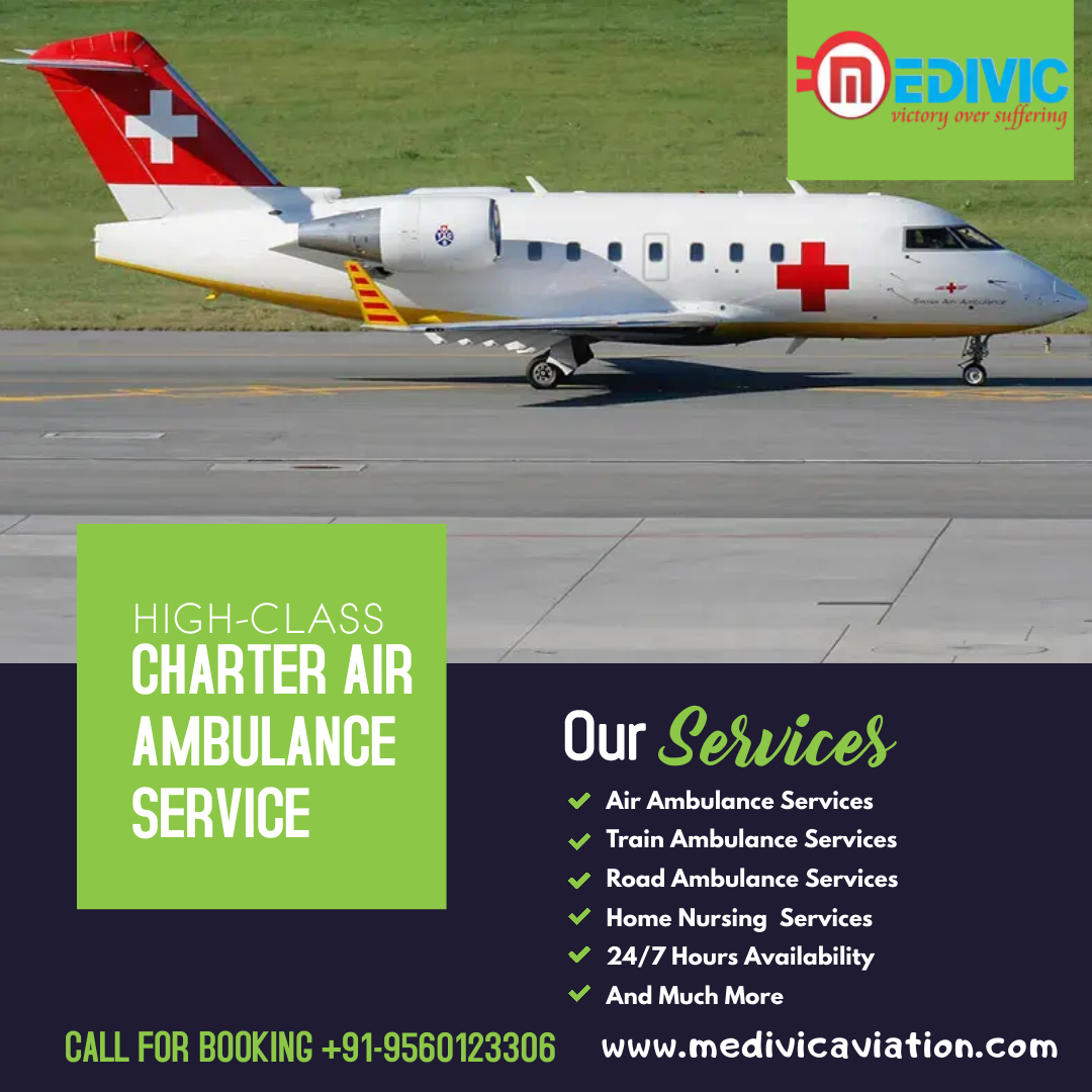 Gain Stupendous Life-Saver Air Ambulance Service in Bokaro by Medivic - photo
