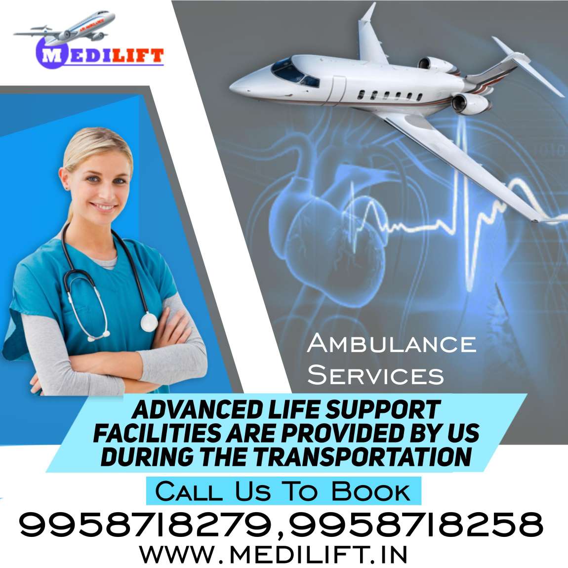 Acquire Top-Rated ALS Based Air Ambulance Service in Delhi with ICU Setup - photo