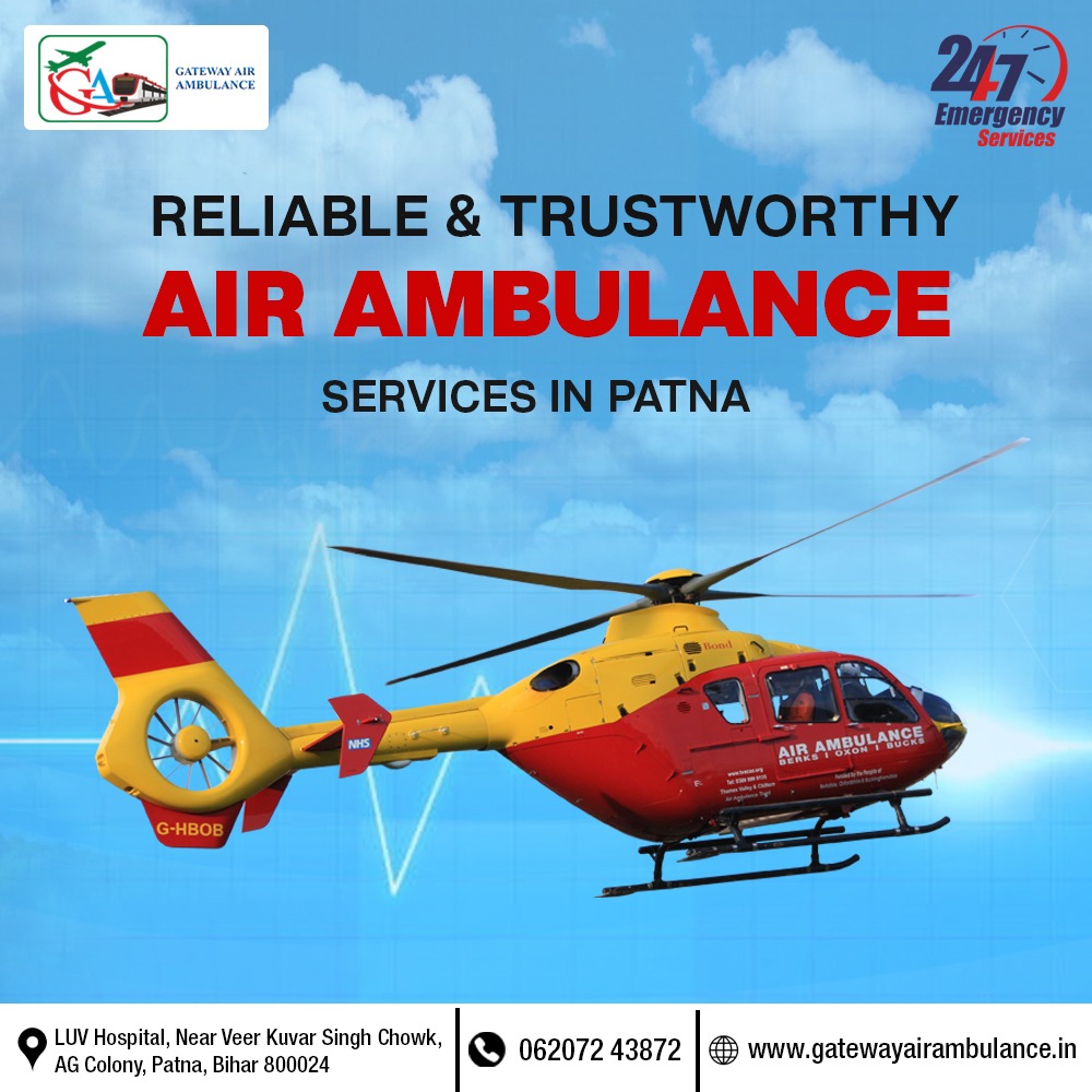 Use the Remarkable Air Ambulance Service in Patna by Gateway with a Trained Team - photo
